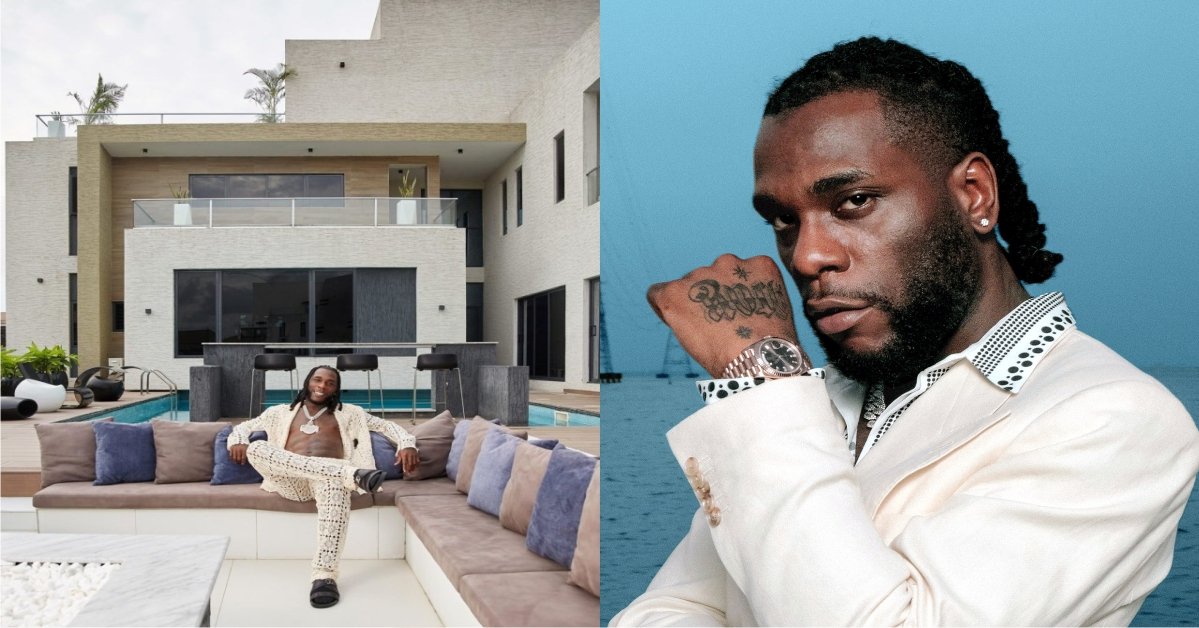 Burna Boy Brags, "This Is Where I Made My Grammy-Winning Album" as he flaunts his Lagos house (video)