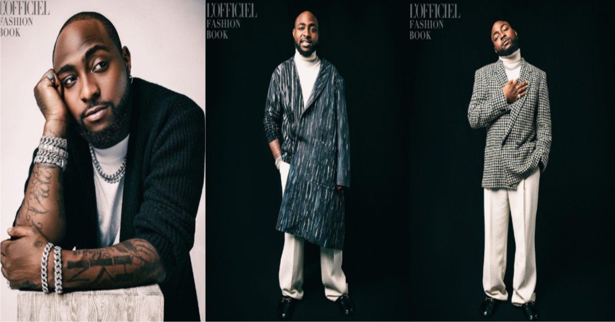 PHOTOS: Davido Features On L’Officiel Fashion Book Australia