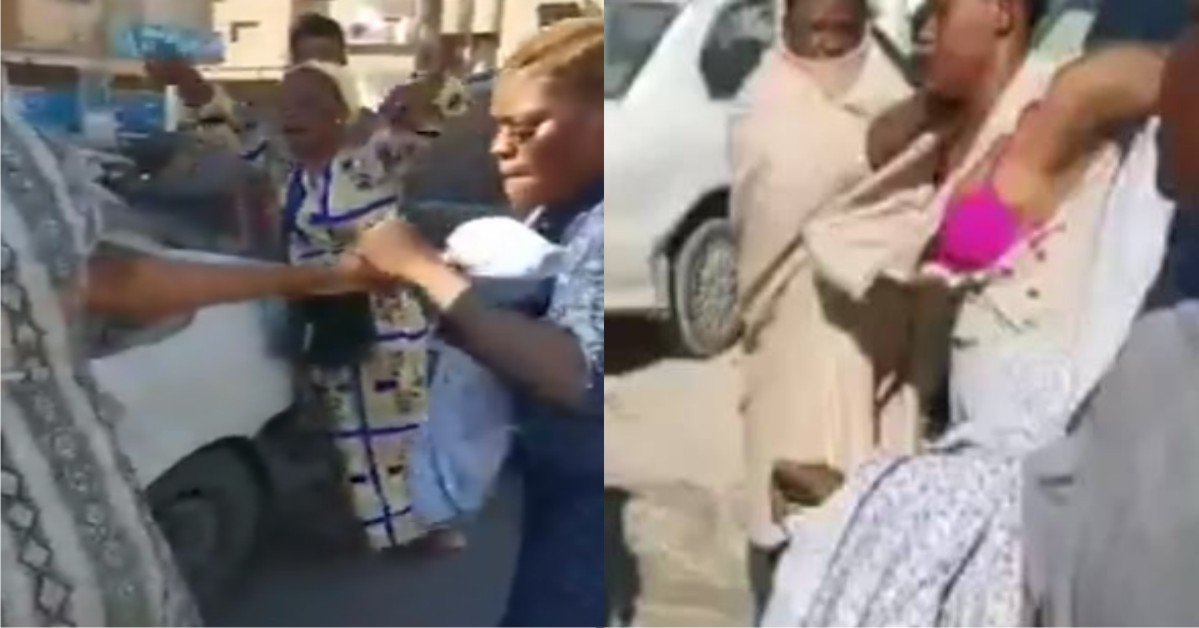 VIDEO: Nigerian Ladies "Throw Punches" In Libya