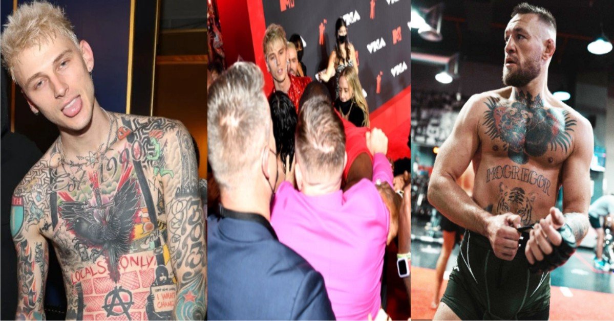 VIDEOS: Machine Gun Kelly And UFC Champ Conor McGregor Fights At The VMAs 2021