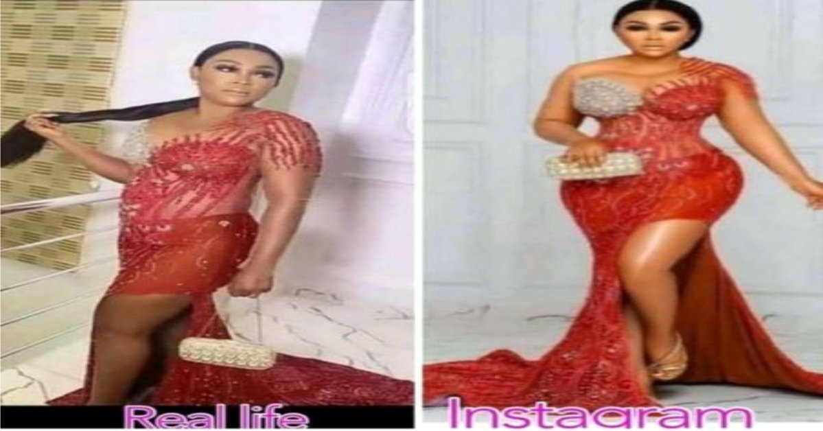 Mercy Aigbe in Real Life Vs on Instagram, Spot the Difference