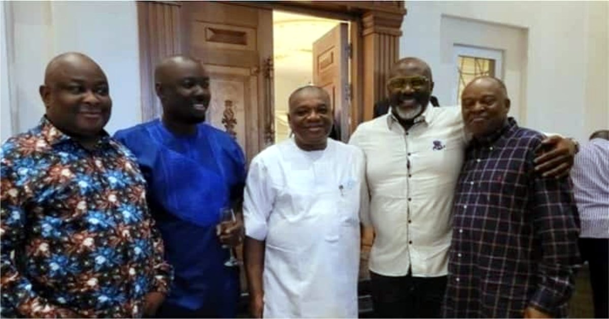 Nigerians React as Prominent Politicians Visit Obi Cubana at His Mansion in Abuja, Share Photo