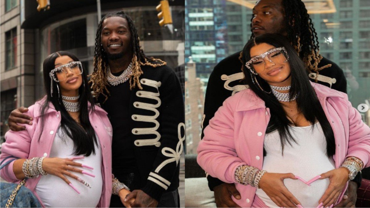 PHOTOS: Cardi B Shows Off Baby Bump With Husband