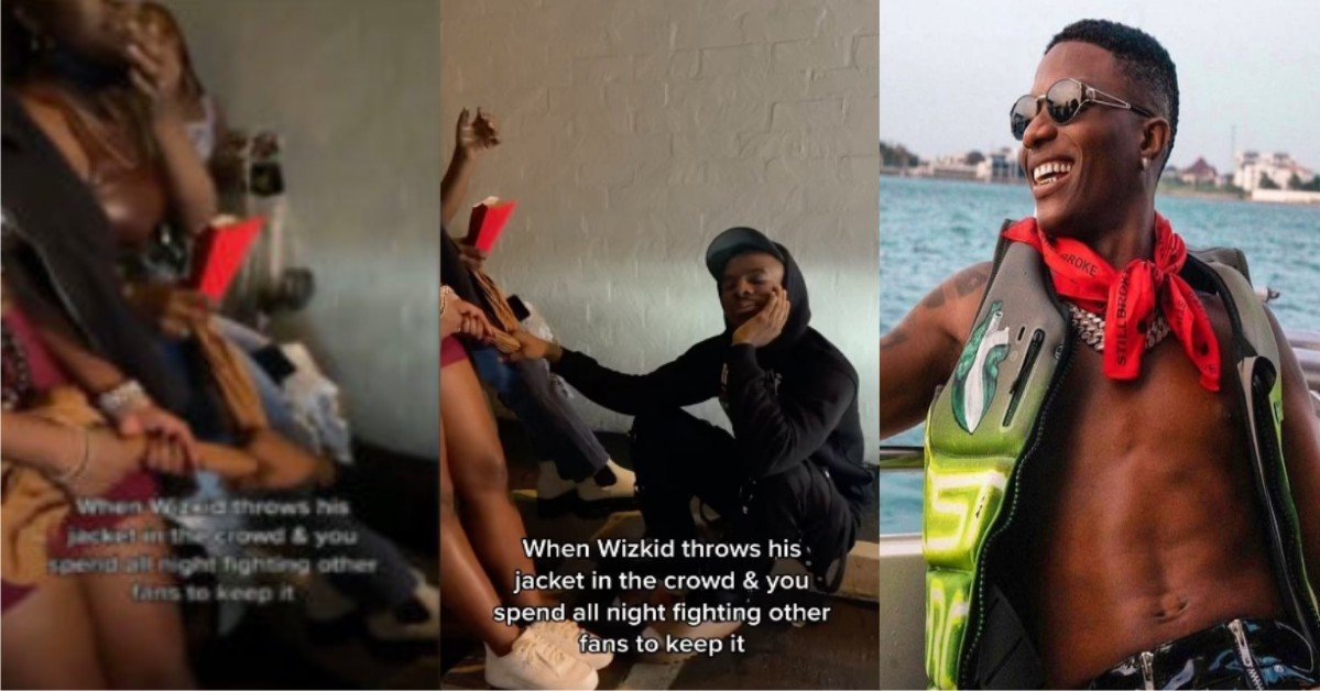 VIDEO: Watch Wizkid's Fans Fighting Over Jacket He Gave Out During His LA Show