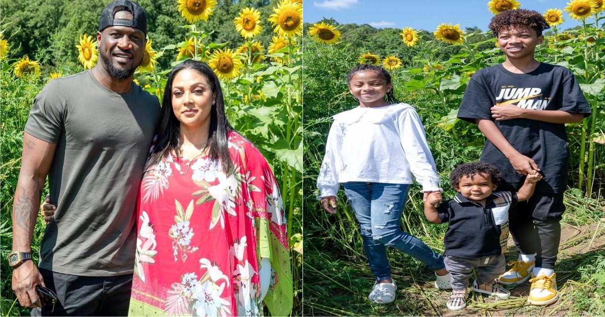 "We're on vacation in Atlanta, Georgia," Peter Okoye says as he shows off family photos