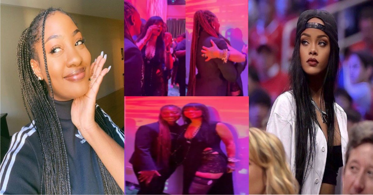 VIDEO: Moment Rihanna Meets Tems For The First Time
