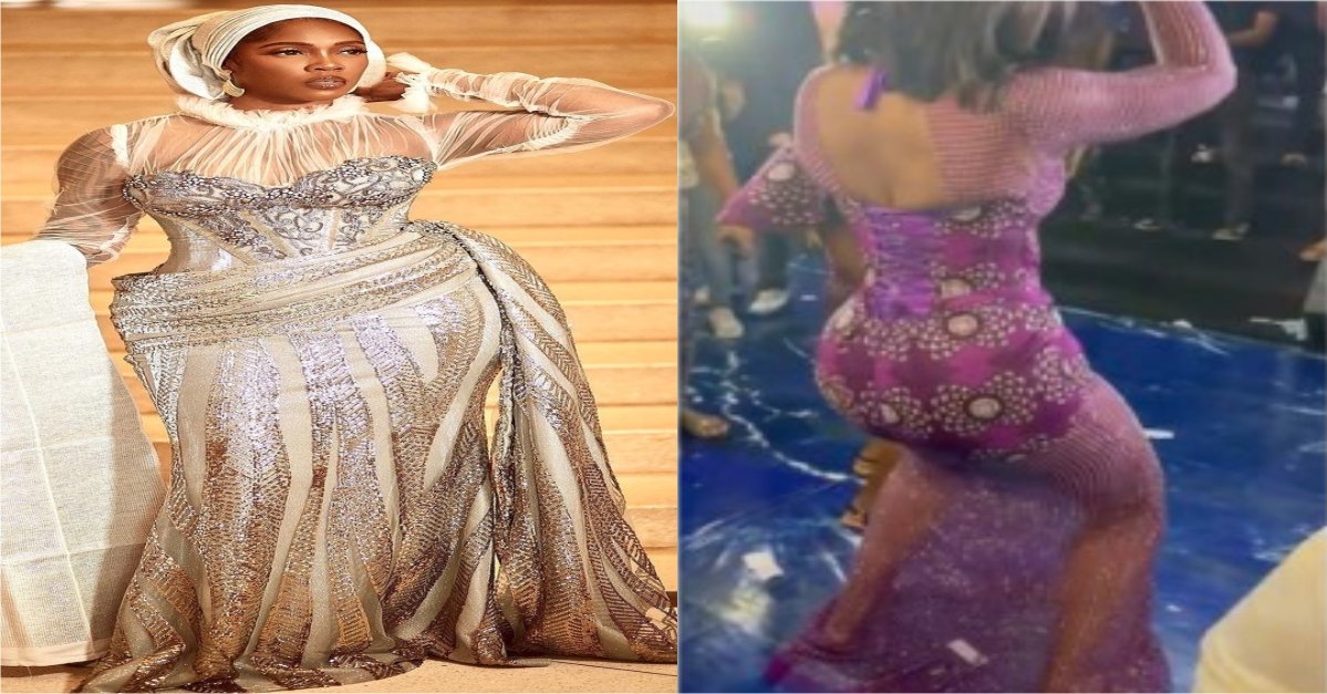 'Omo see that y@nsh' Fan reacts to Tiwa Dancing at his Father's Burial Reception