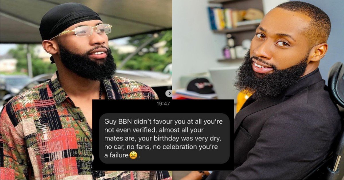 PHOTO: Reality Star, Tochi Shares Chat From Troll