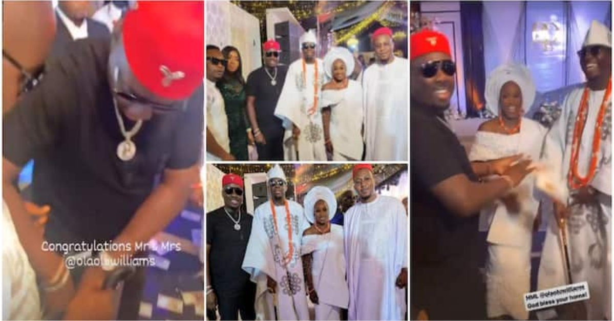 Billionaire, Obi Cubana Makes it Rain At One of His Storms Staff’s Wedding (Video)