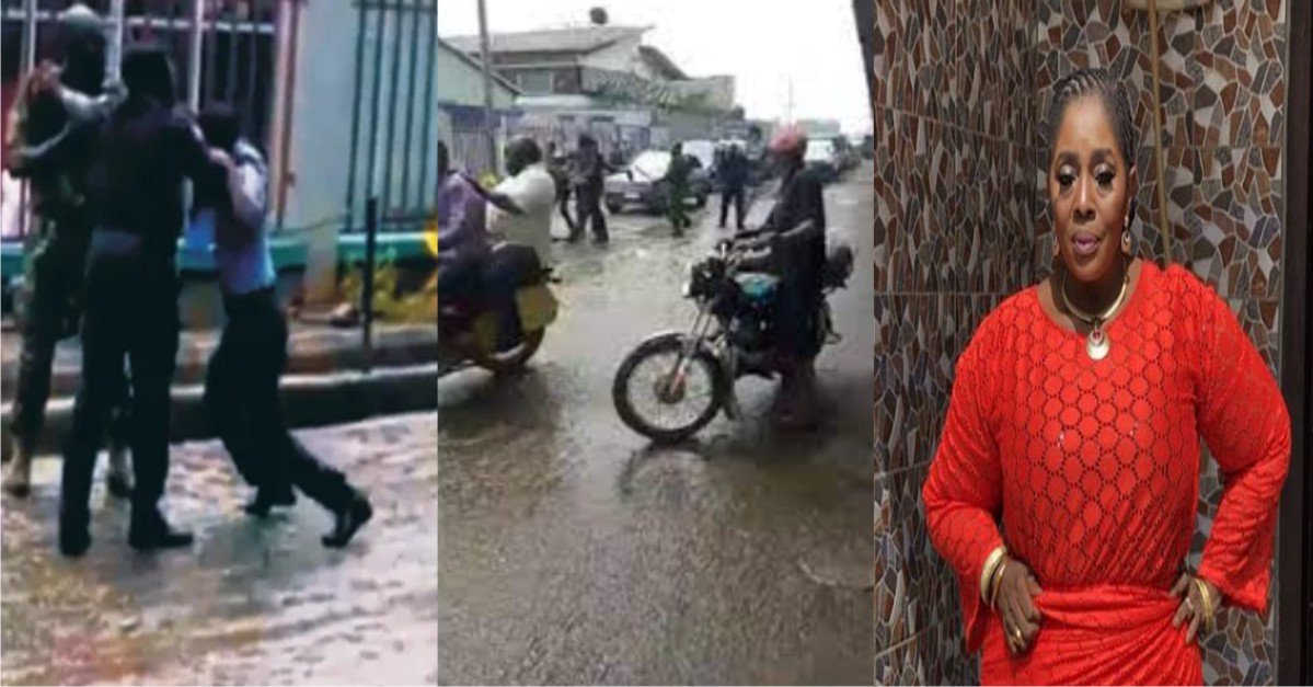 VIDEO: Rita Edochie Reacts To Video Of Two Officers Fighting