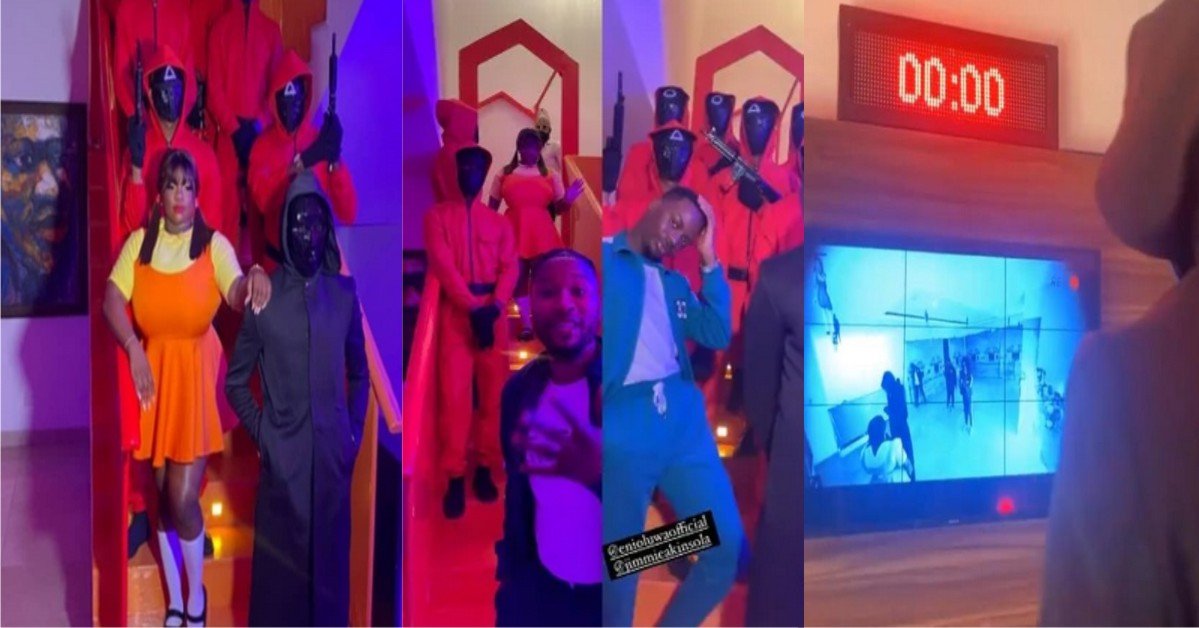 VIDEO: BBNaija Stars, Other Celebrities Play 'Squid Games' At Dorathy’s 26th Birthday Party