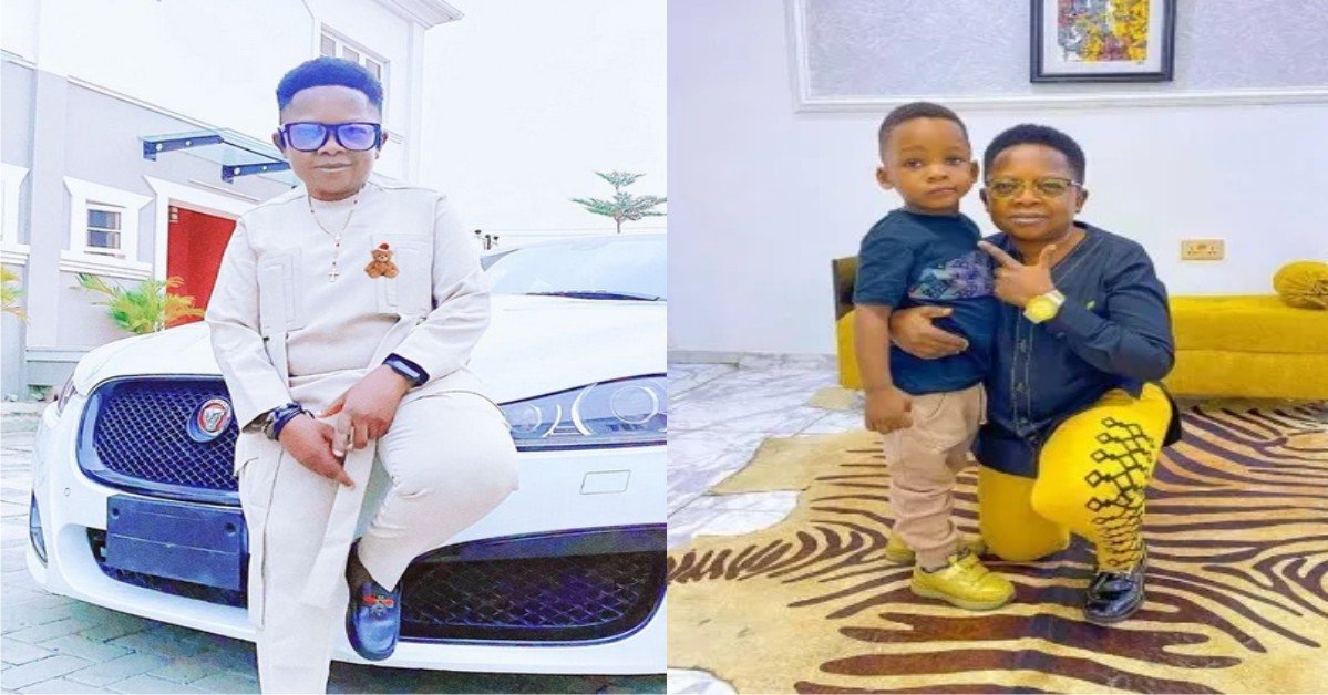 "Stand up I wan check something” - Reactions As Chinedu Ikedieze Shares Father And Son Photo