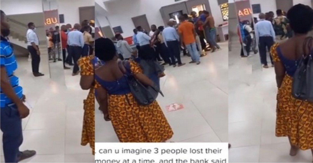 Customers 'Throw Punches' Inside Bank After Losing Their Monies At The Same Time