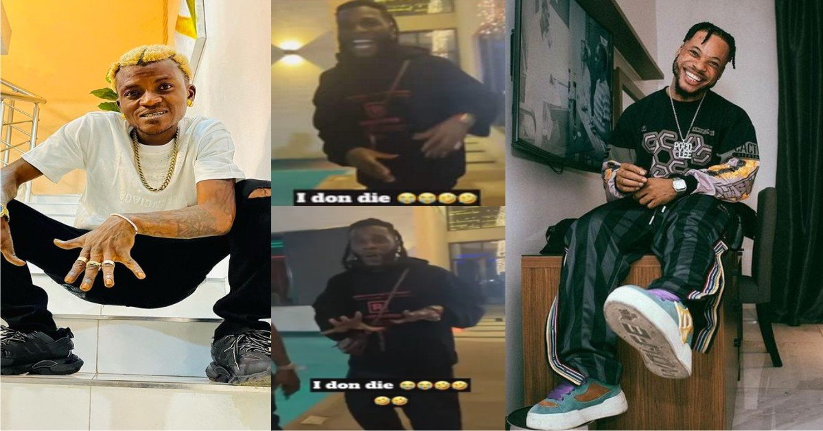 "Poco You No Show Love O" – Moment Burna Boy Mimics Portable While Talking to Poco Lee(Video)