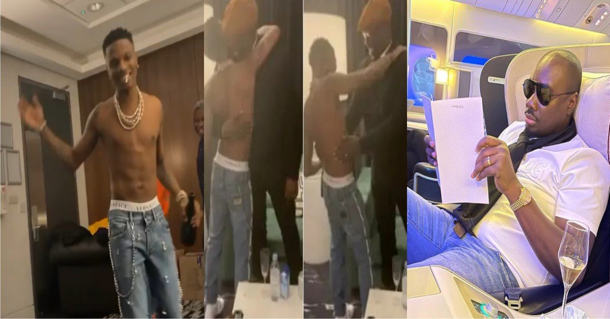 Moment Wizkid Thanks Obi Cubana For Attending His O2 Concert [VIDEO]