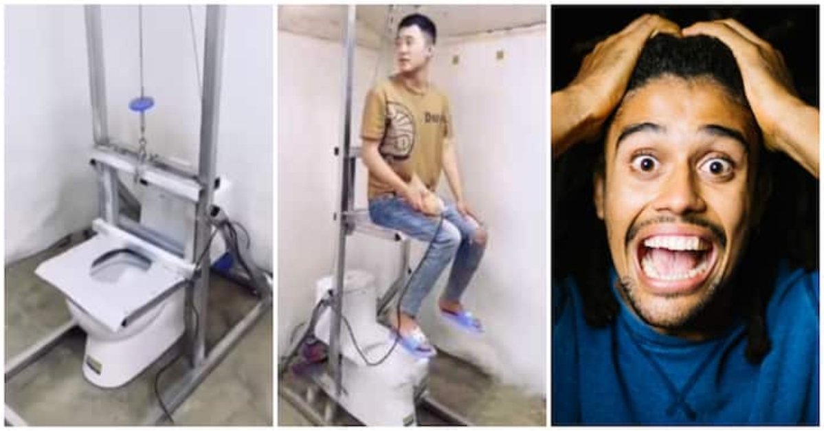 Snakes in trouble: Man builds toilet with elevator seat (Video)