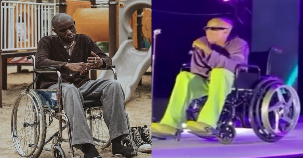 “Hope he walks again” – Reactions As Victony Of “Holy Father” Featuring Mayorkun Perform On Stage (Video)