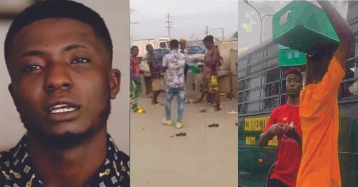 Viral Bottel Water hawker, Jeremiah Iziogo shares money to ex-colleagues at their hawking Spot