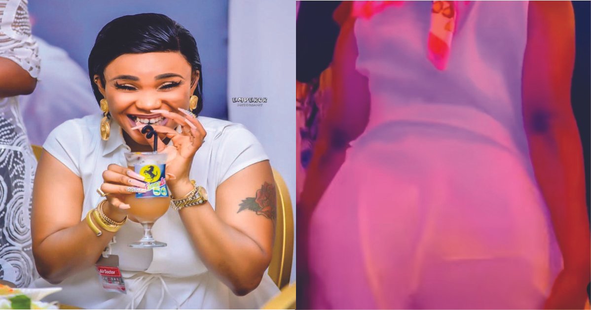 "E Dey shake o" Watch Iyabo Ojo Twerk Up A Storm At A Lagos Beach Party