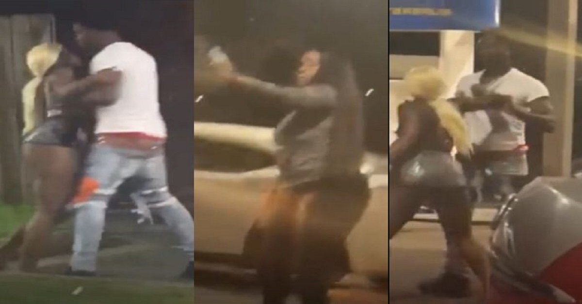 Sad moment lady shoots dead side chic dating her husband during brutal street fight- Video