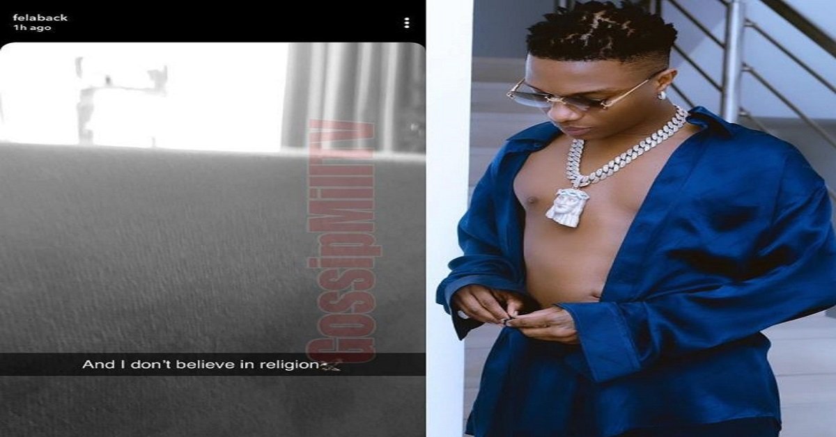I don’t believe in religion – Wizkid