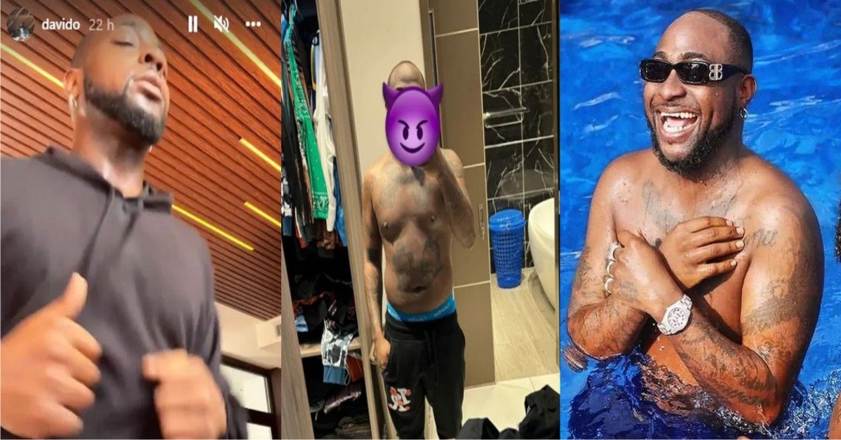 Singer Davido Shows Off Body After Weeks Of Intense Fitness Training(Photos)