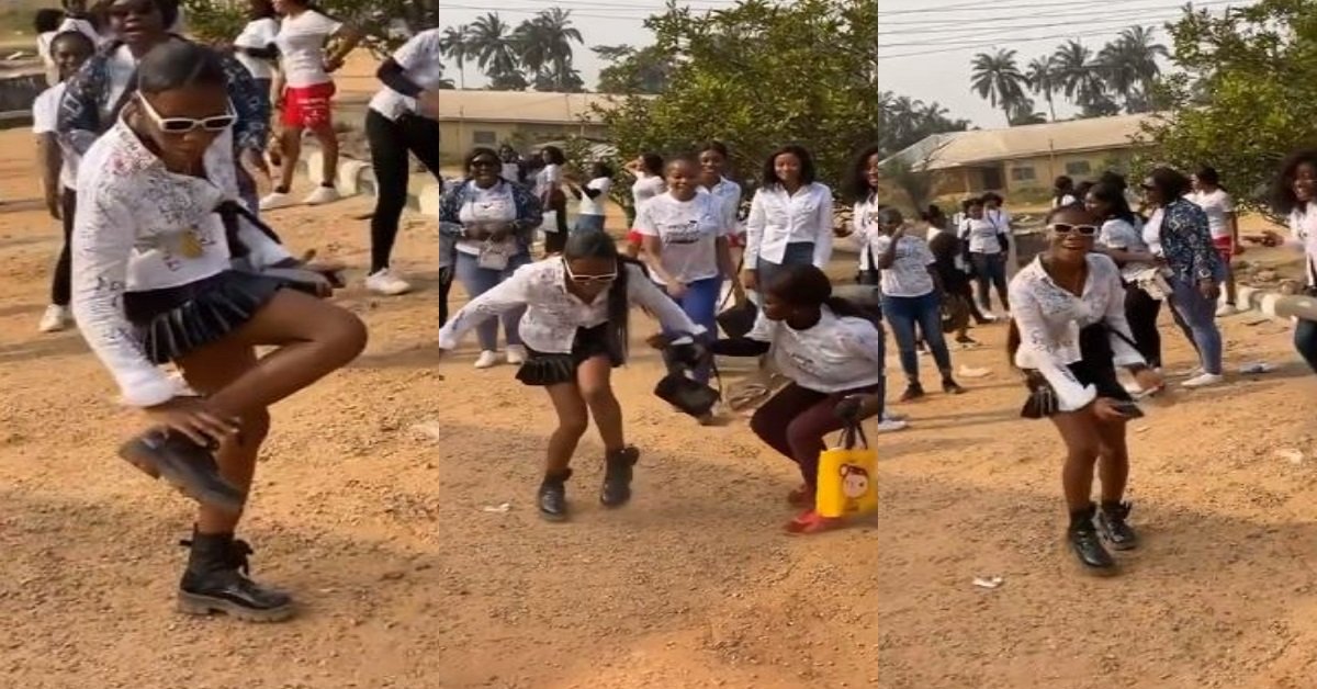 Lady Shows Off Impressive Legwork Skills As She Dances To Celebrate Her Graduation