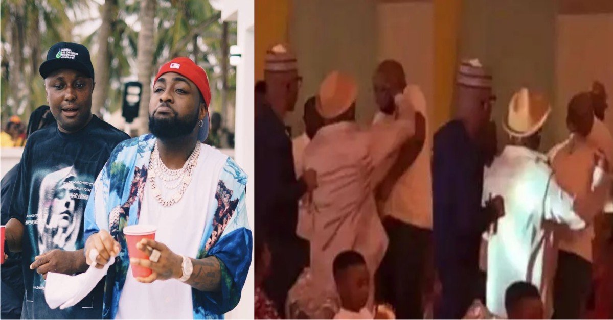 “70 years old man” – Reactions As Davido Gives Isreal DMW A Formatting Knock On The Head (Video)