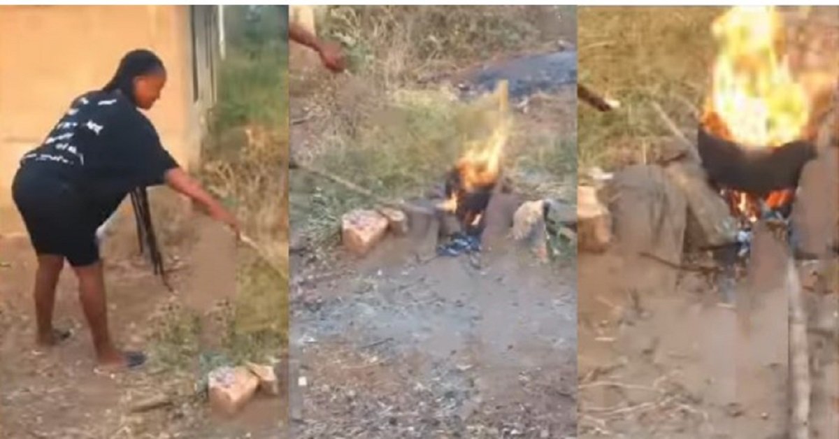 Wahala be like Bicycle!!! Slay Mama done burn pot and food wey dem say make she cook for village!