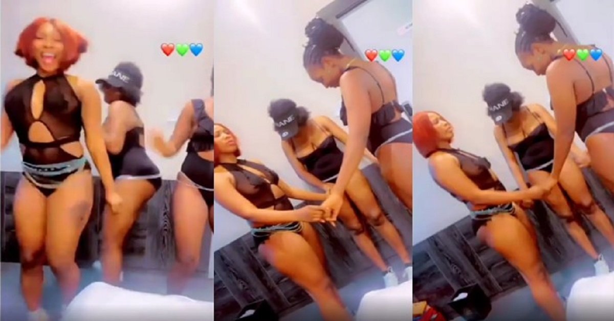 Even Sinners Pray: Nigerian strippers filmed praying before resuming work (Video)