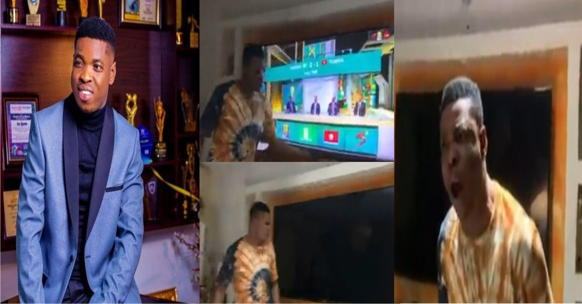 AFCON: Moment Woli Agba Threatens To End His Marriage And Beat Up Child Following Super Eagles Loss To Tunisia (Video)