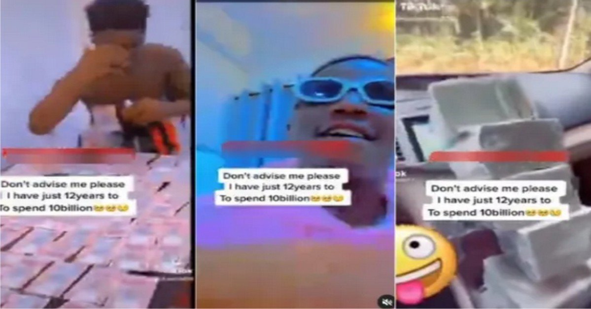 "12years is too much bro congrats and enjoy" - Reactions As Suspected Ritualist Reveals He Has 12 Years To Spend 10 Billion (Video)