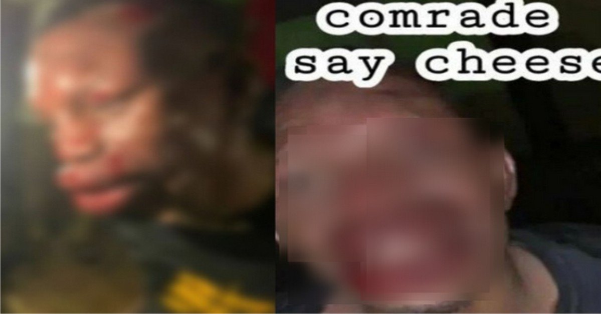 “Comrade Say Cheese”– FUTA Students Redesign Face Of Man Who Was Allegedly Caught Robbing And Extorting Them (Video)