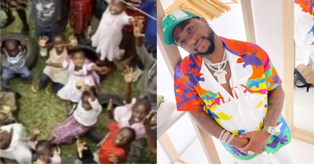 N250 Million: Davido Makes First Donation To The Children At Kingdom Kings Klub Orphanage