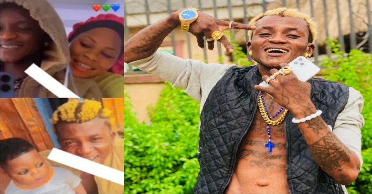 'Zazu' Star, Portable Shows Off His Son And One Of His Baby-mamas (Video)