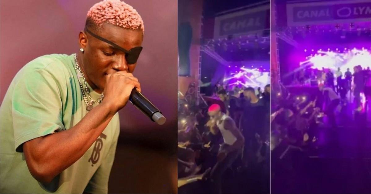“They Want To Take His Vanilla Coldstone” – Reactions As Lady Tries To Touch Ruger’s 'Gbola' During Performance In Rwanda
