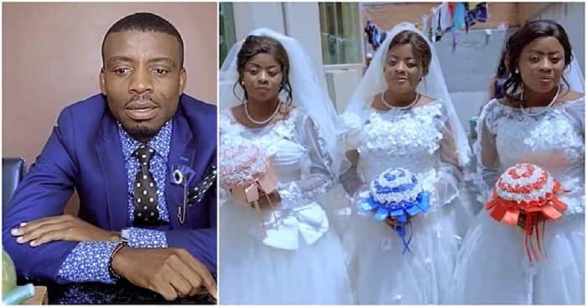 King Solomon of Our Time: Man Marries Triplet Sisters on Same Day in Colourful Wedding Ceremony (Video)