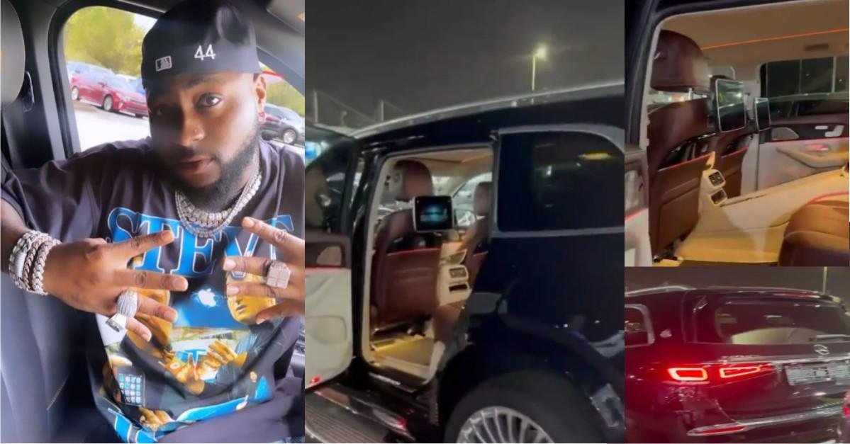 Davido Buys New Mercedes-Maybach Worth Millions Of Naira(Video)