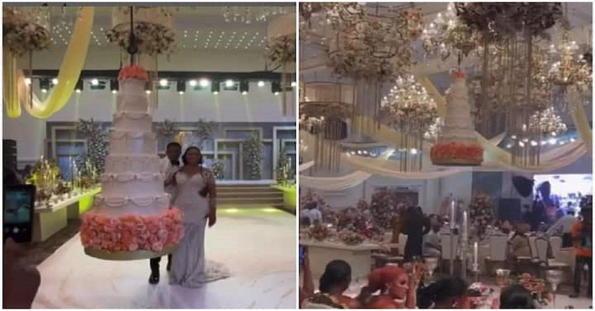 See Packaging: Guests Cheer as Wedding Cake Descends from 'Heaven' (Video)