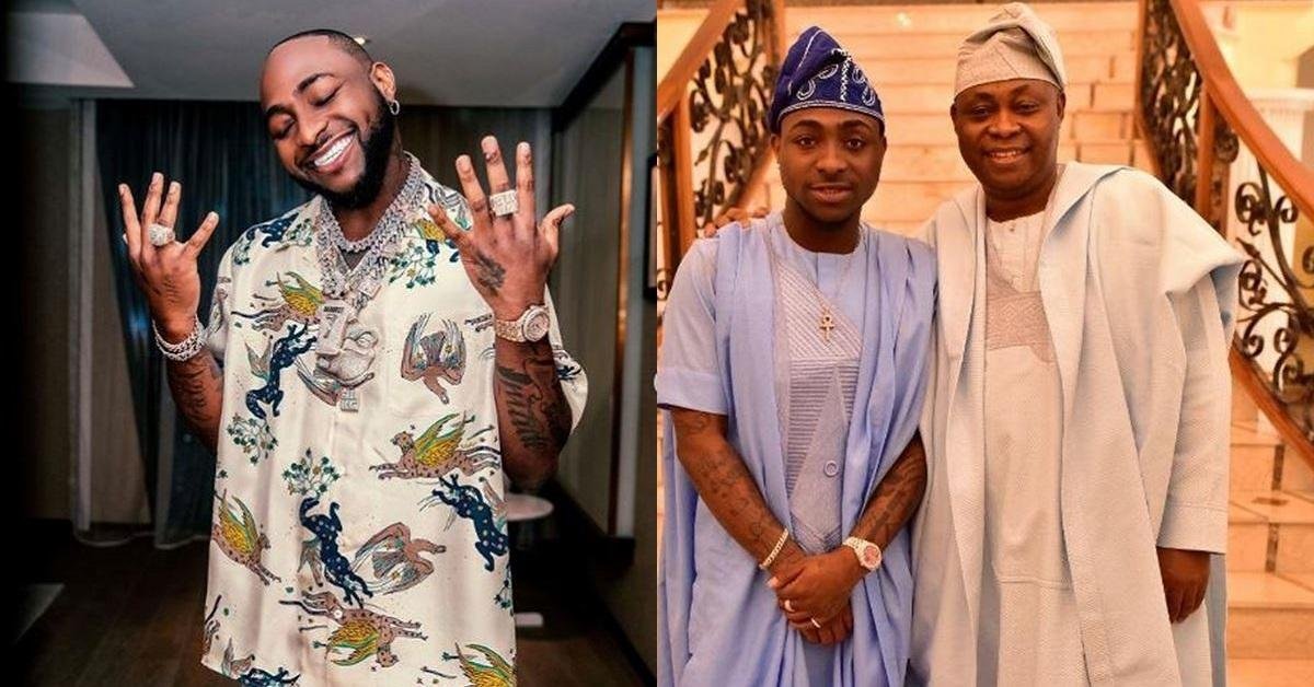 "Woke up to another Land from popsi in banana Island" - Davido Recieves A Piece of Land From His Dad