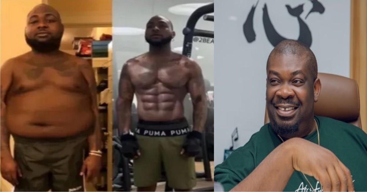 "Pls do for me abeg" - Don Jazzy Reacts To Singer Davido’s Before And After Modified Photos