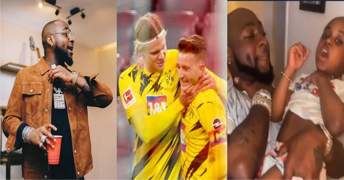 Dortmund Official Twitter Account Tweets ”E Choke”, Davido Reacts