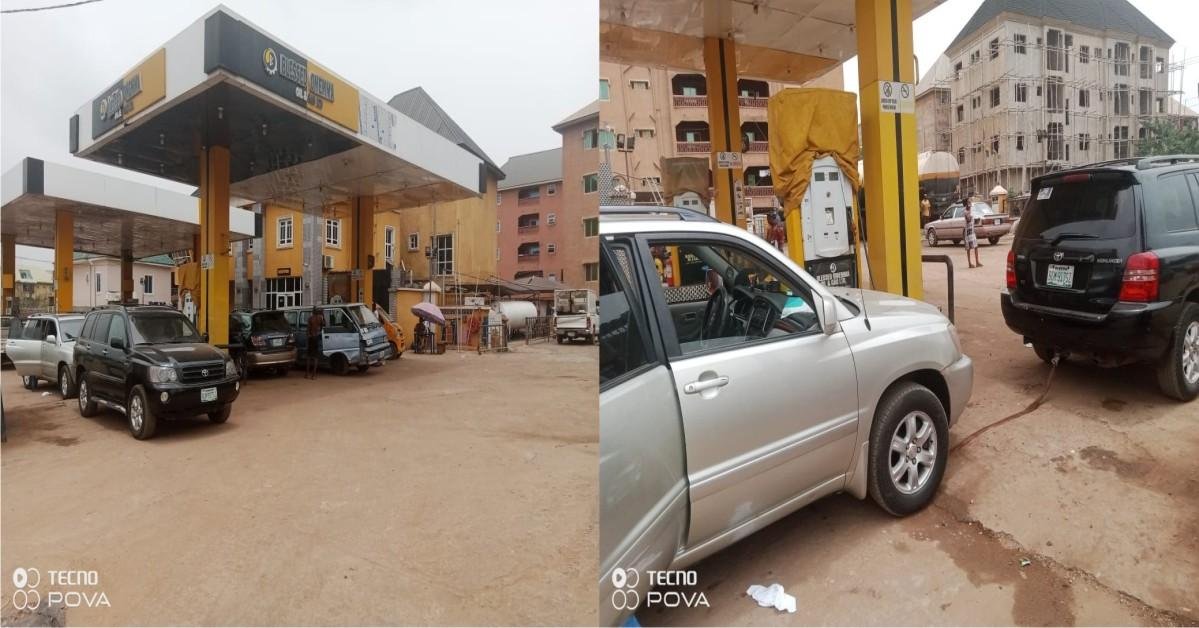 Filling Station In Ogidi Anambra Sells Water As Fuel (Photos/Video)