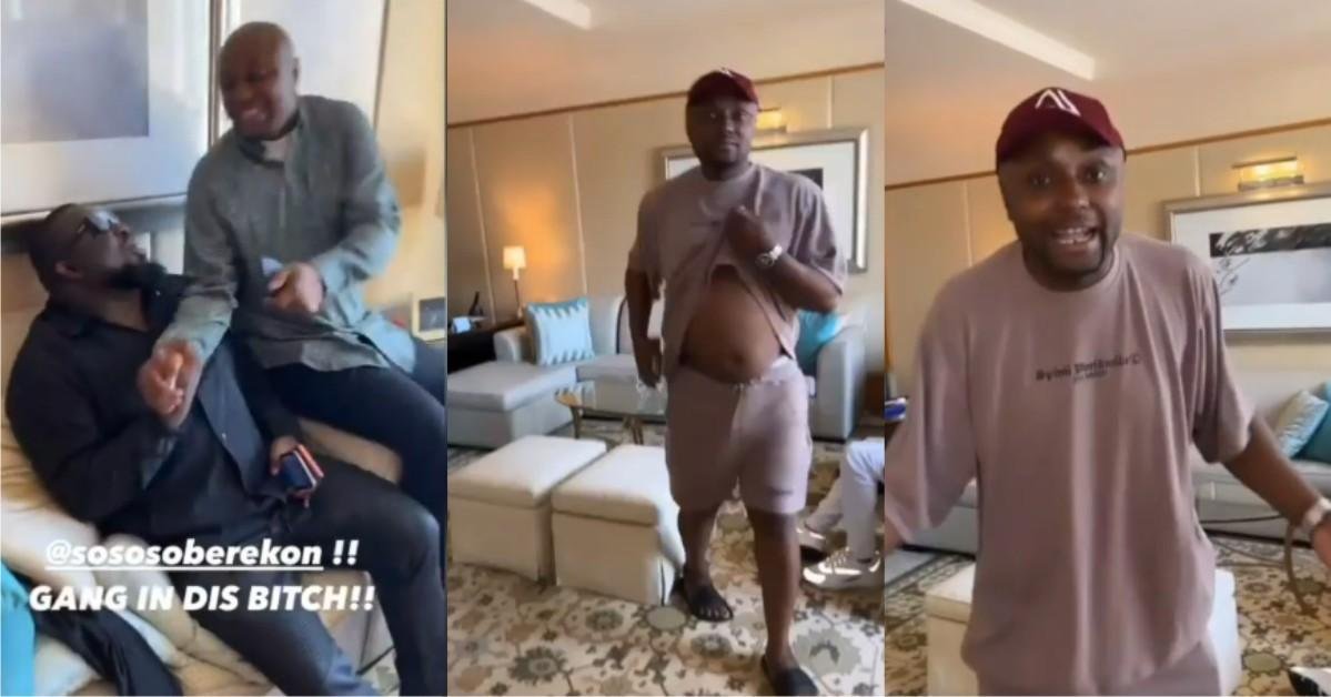 “Follow who know road make you dey see road” – Davido’s Aide Isreal DMW Over Joy As The Singer Flies Him To Dubai (Video)