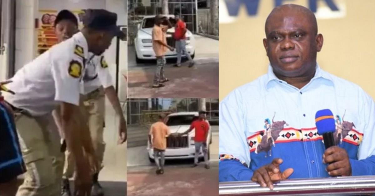 “Pray for grace” – Reactions As Sacked Chicken Republic Guards Arrives In The Mansion Of Pastor Chibuzor Chinenye  To Collect Their Abroad Scholarships (Video)