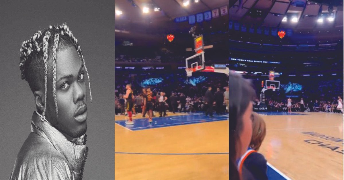 Fans Excited As CKay’s Song Is Played At NBA Game in Madison Square Garden, New York (Video)