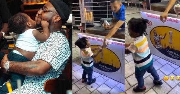 This Guy Go Soon Collect ... Which Kind Play Be This"| Nigerians React As Ice Cream vendor Tricks Davido's Son Ifeanyi Severally with Sleight of Hand (Video)