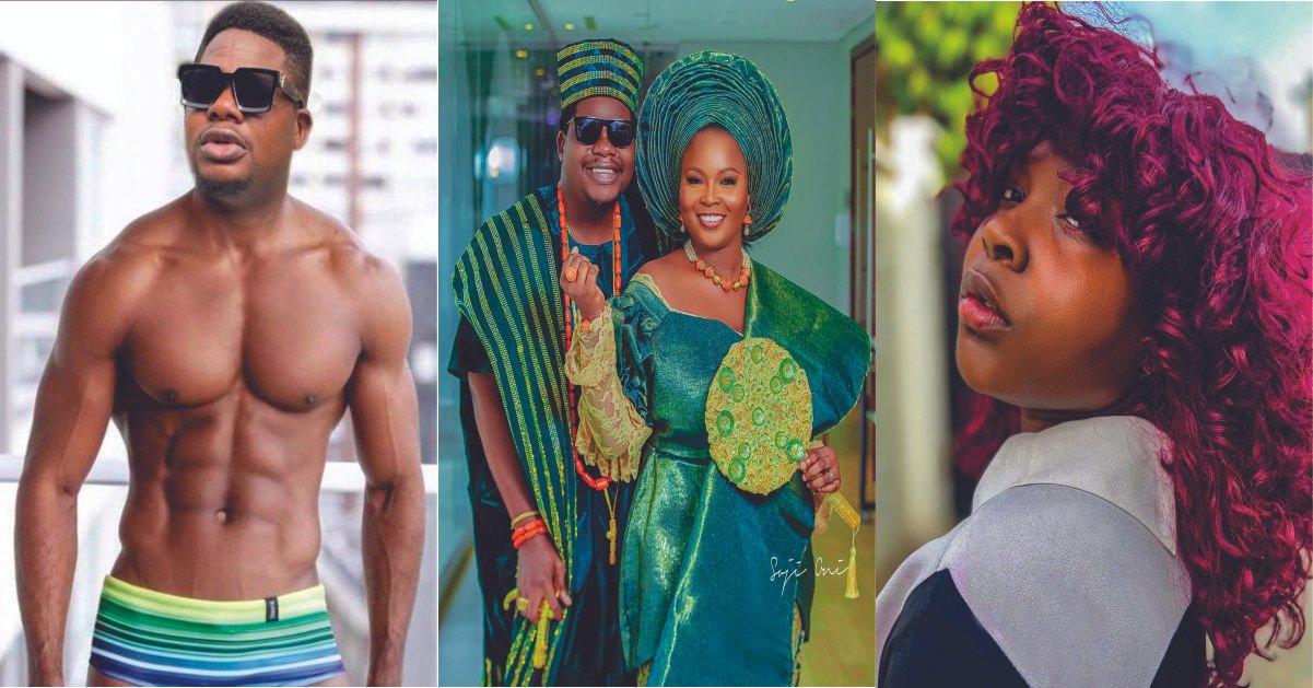 Fans React As Mr Macaroni Shares Pre-Wedding Photos With Kemz Mama