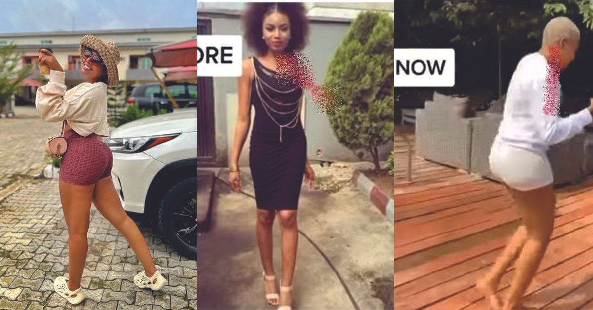 “She did body joor” – Reactions As Before And After Backside of Nancy Isime’s sparks Reactions (Video)