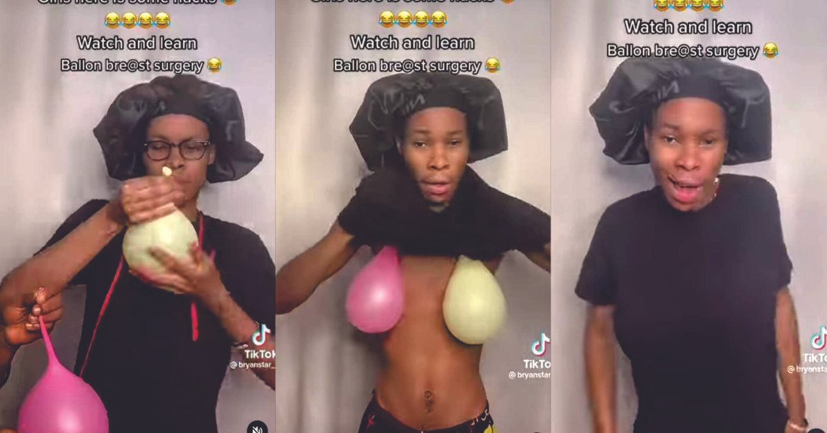 "Bobrisky Don See Update" Reactions As Tiktok Video Teaching How To Instantly Fake A ‘Breast Lift’ Goes Viral